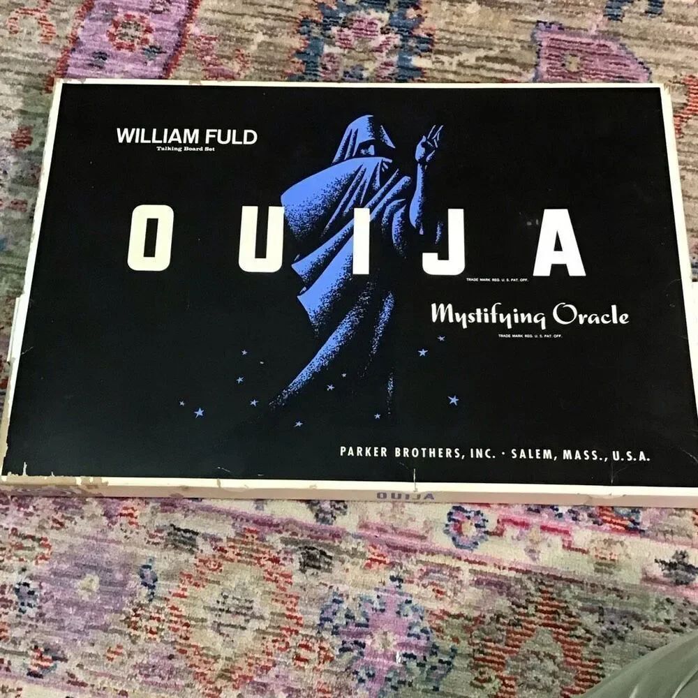 Vintage William fold Ouija board 1960s parker brothers in original packaging oth
